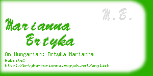 marianna brtyka business card